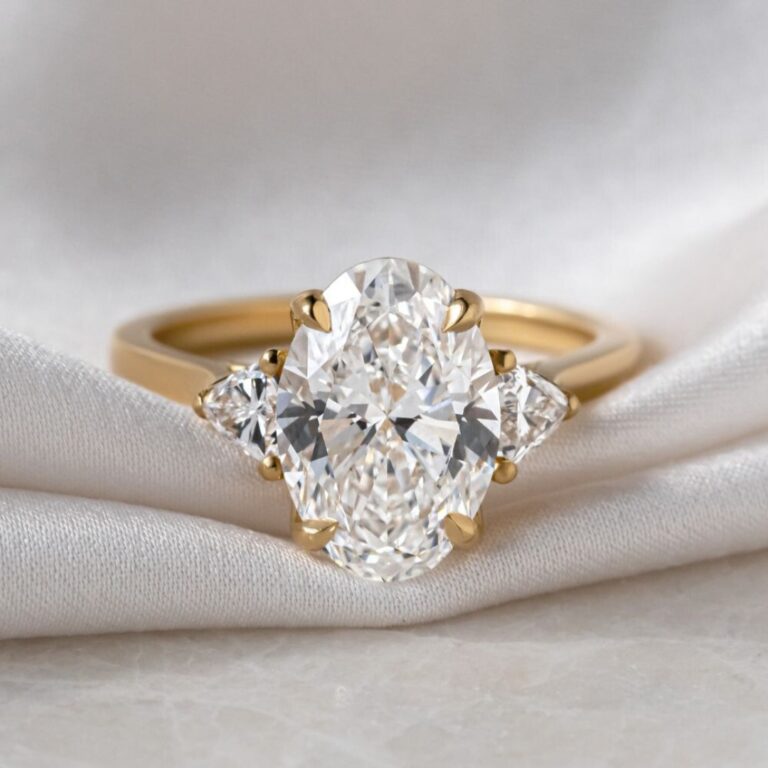 3.5 Carat Oval Diamond Ring on Hand A Versatile Choice